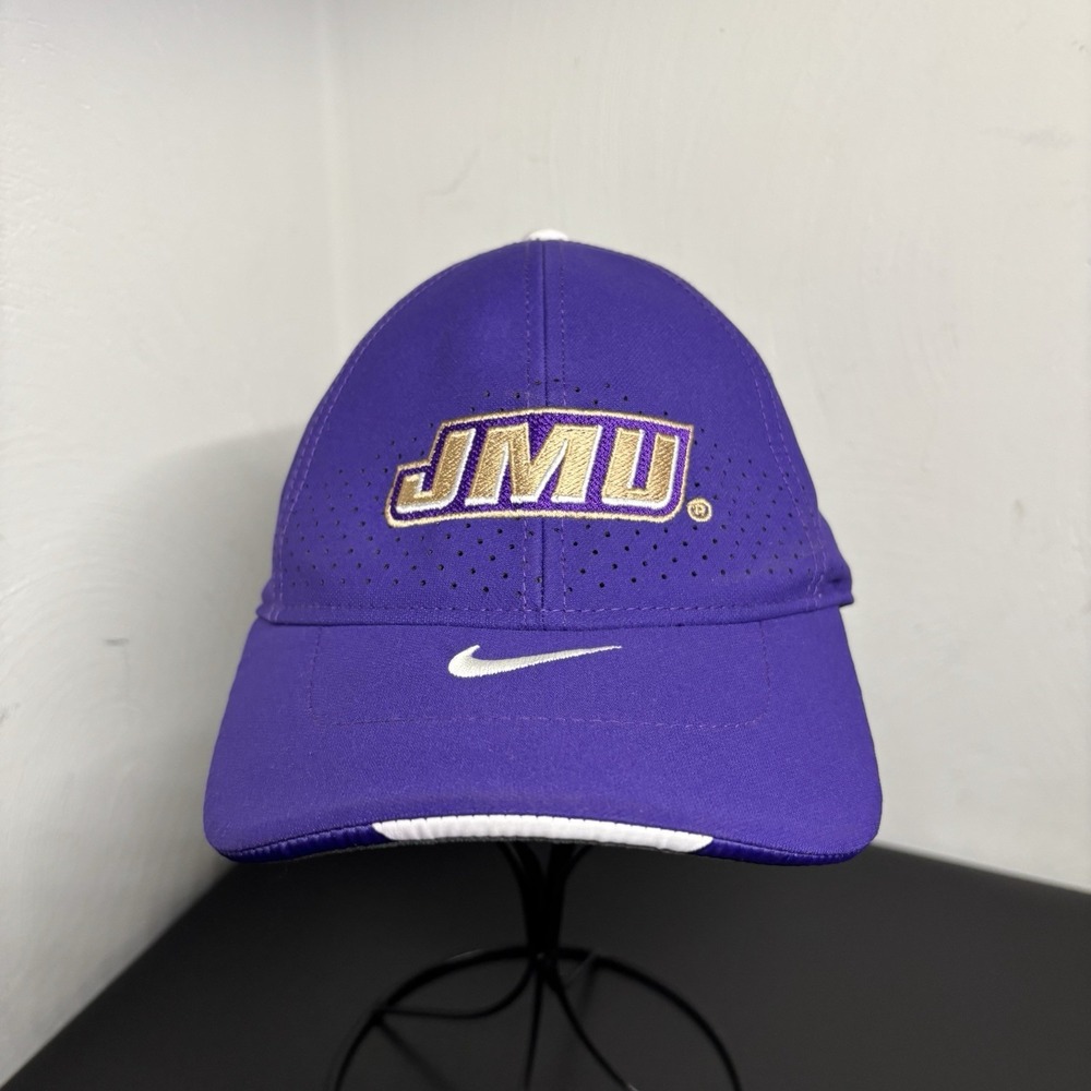 James Madison University Nike Legacy91 Purple Hat Cap JMU Dukes Unisex Strapback